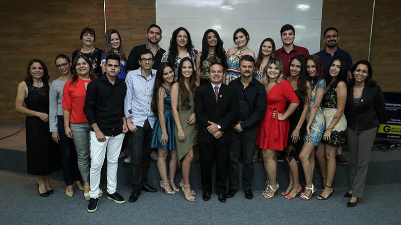 Cerimônia dos 100 dias do curso de Farmácia dos alunos de 2019.1 (Foto: Ares Soares)